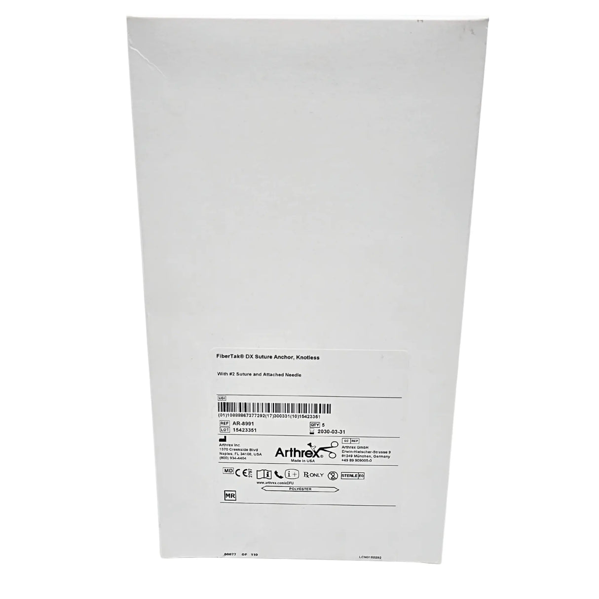 Arthrex AR-8991 RetroConstruction Drill Guide - C-Ring Aiming Device for ACL/PCL Reconstruction – New OEM Packaging Arthrex