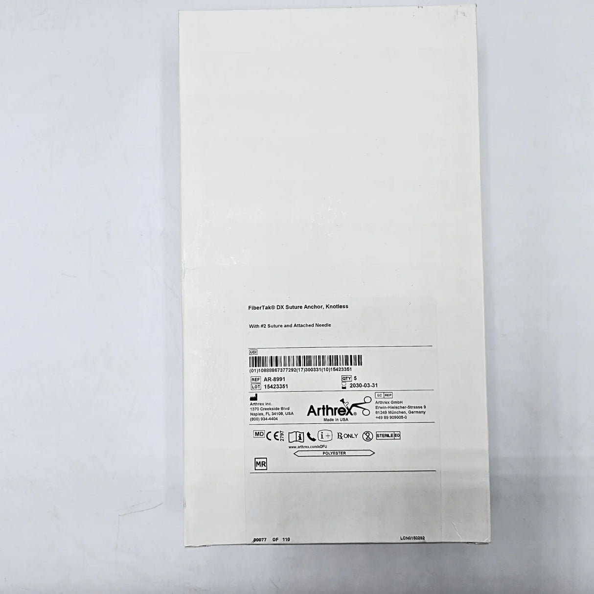 Arthrex AR-8991 RetroConstruction Drill Guide - C-Ring Aiming Device for ACL/PCL Reconstruction – New OEM Packaging Arthrex