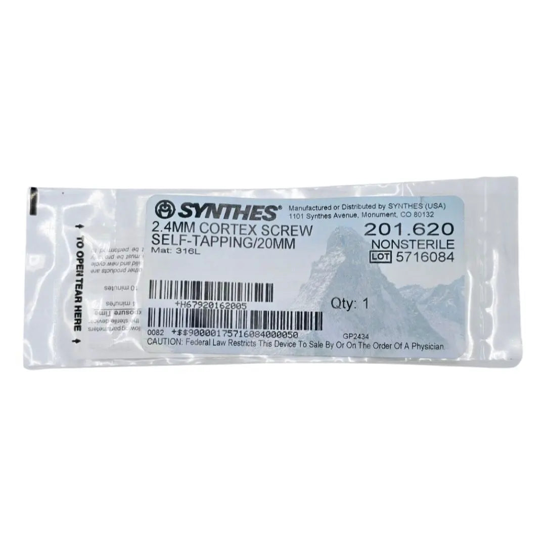 Synthes 201.620 2.4mm Cortex Screw Self-Tapping/20mm Synthes