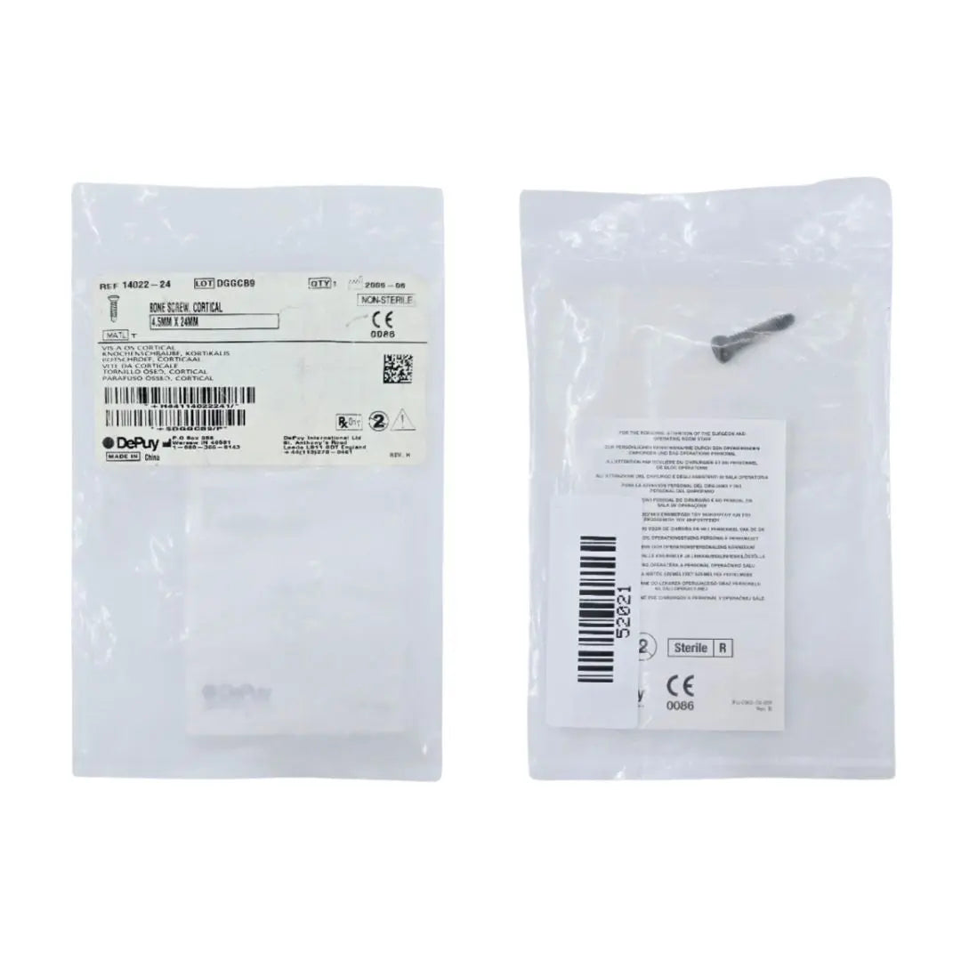DePuy 14022-24 Bone Screw Cortical 4.5mm x 24mm DePuy