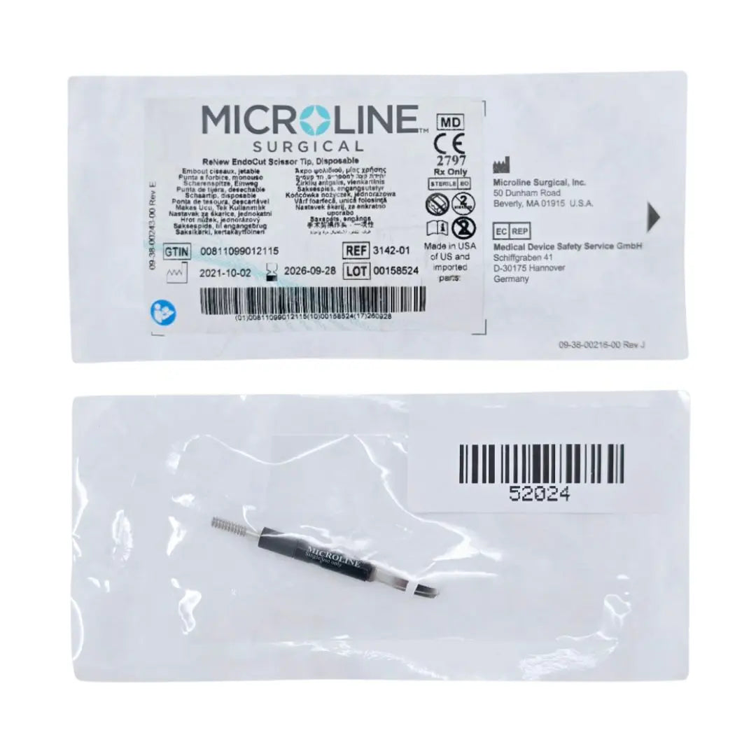 Microline Surgical 3142-01 ReNEw EndoCut Scissor Tip, Disposable Microline
