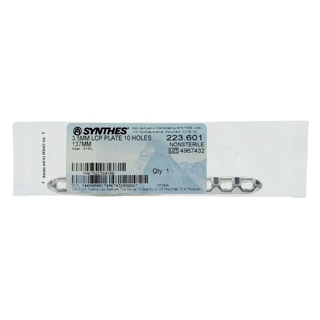 Synthes 223.601 3.5MM LCP PLATE 10 HOLES 137MM Synthes