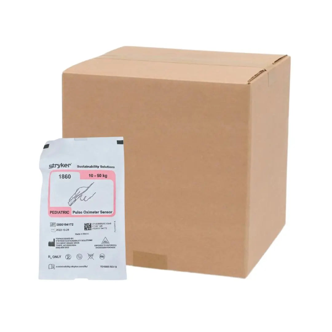 Stryker Sustainability 1860 10-50kg Pediatric Pulse Oximeter Sensor 20/CS Stryker