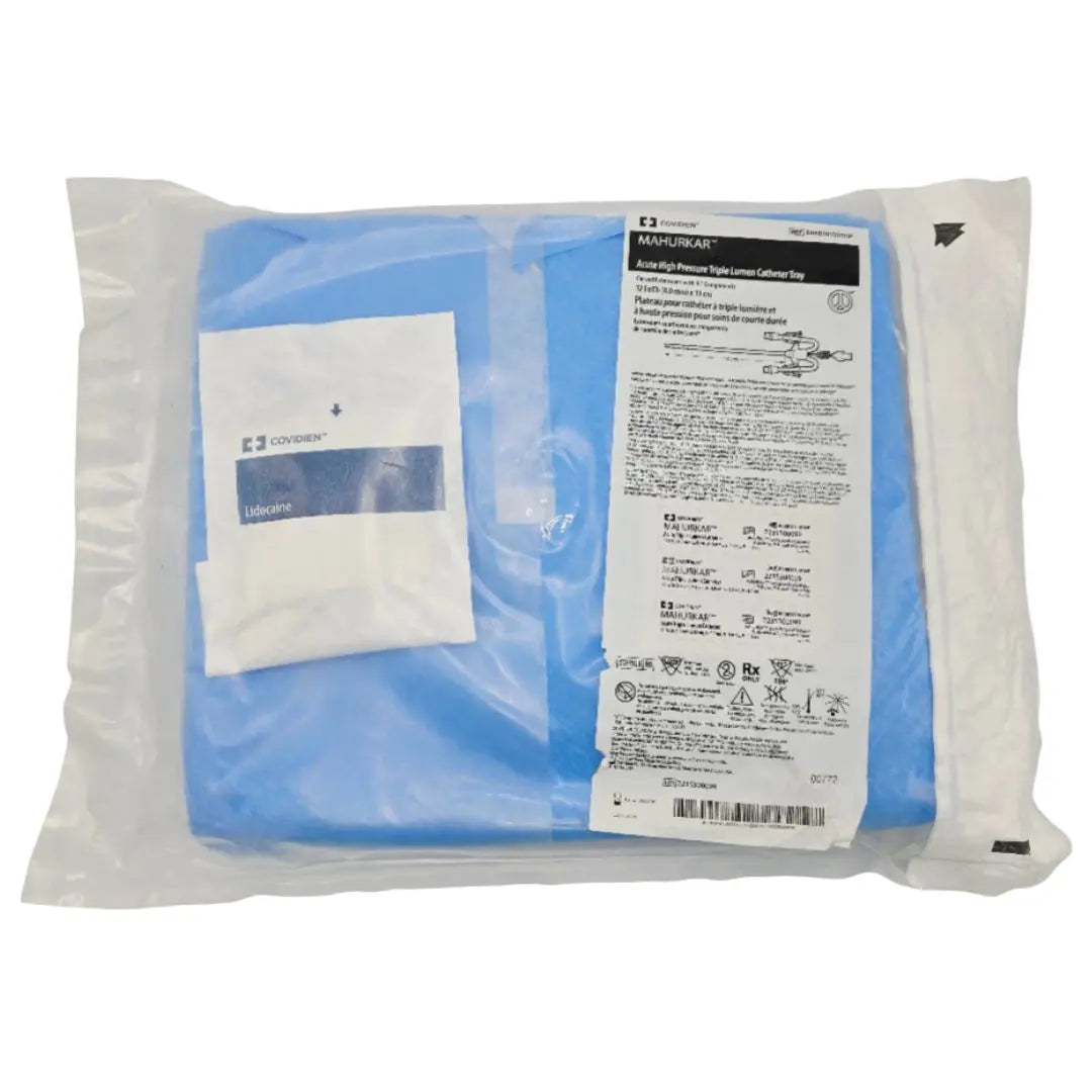 Covidien 8888101001HP MAHURKAR Acute High Pressure Triple Lumen Catheter Tray 12Fr/Ch x 13cm Covidien