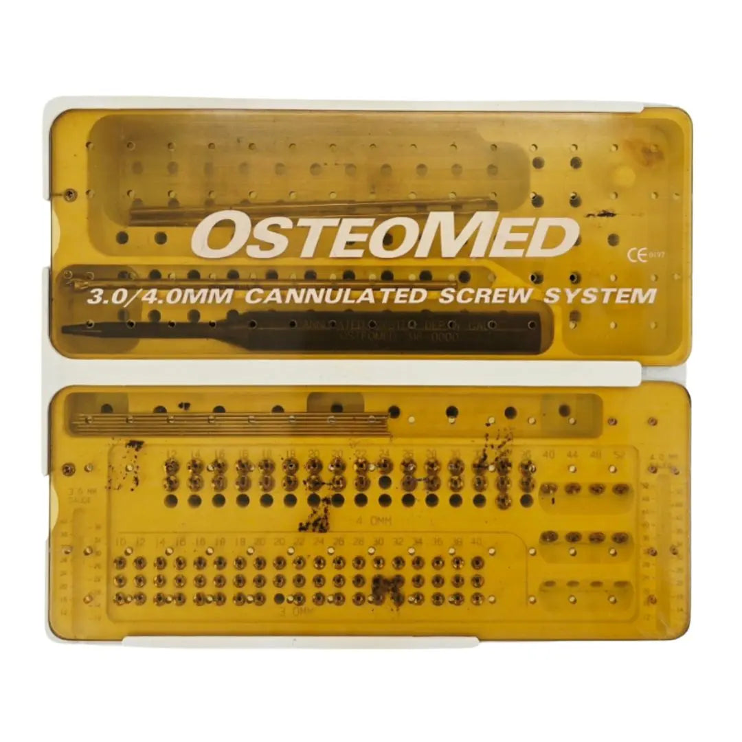 OsteoMed 3.0/4.0mm Cannulated Screw System Instrument Implant Set OsteoMed