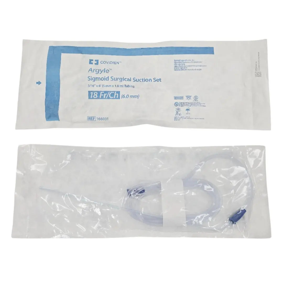 Covidien 166031 Argyle Sigmoid Surgical Suction Set 18Fr./Ch 3/16" x 6' Tubing Covidien