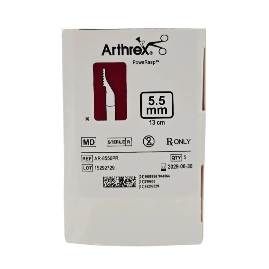 Arthrex AR-8550PR CoolCut PoweRasp 5.5mm x 13cm BX/5 Arthrex