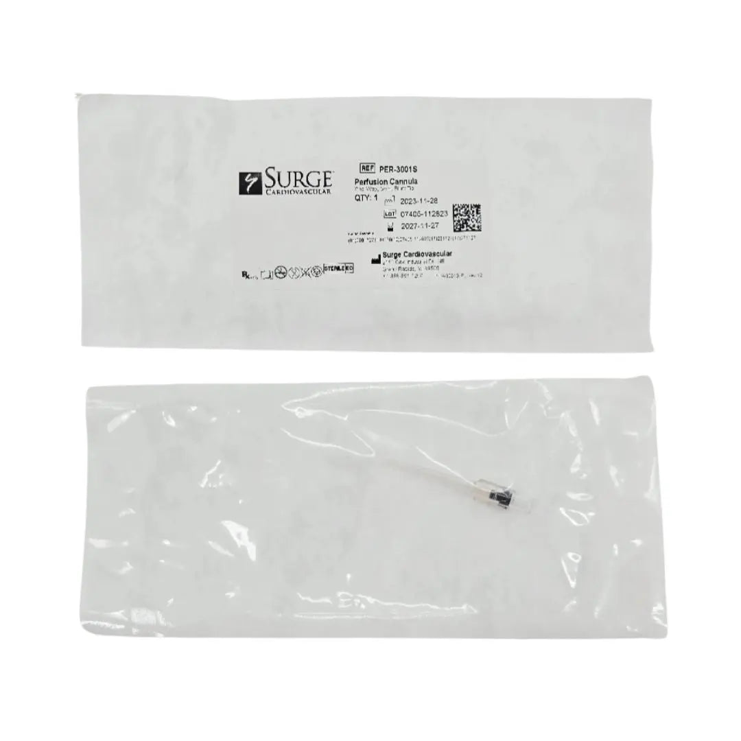 Surge Cardiovascular PER-3001S Perfusion Cannula One-Way, 3mm, Blunt Tip Surge Cardiovascular