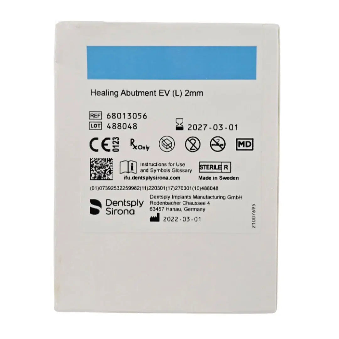 Dentsply Implants Manufacturing 68013056 Healing Abutement EV (L) 2mm DS Implants