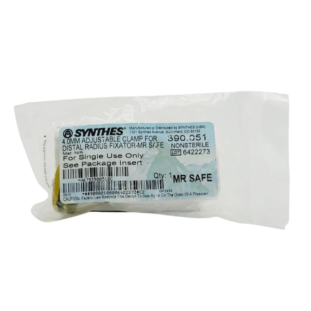 Synthes 390.051 4.0mm Adjustable Clamp For Distal Radius Fixator Synthes