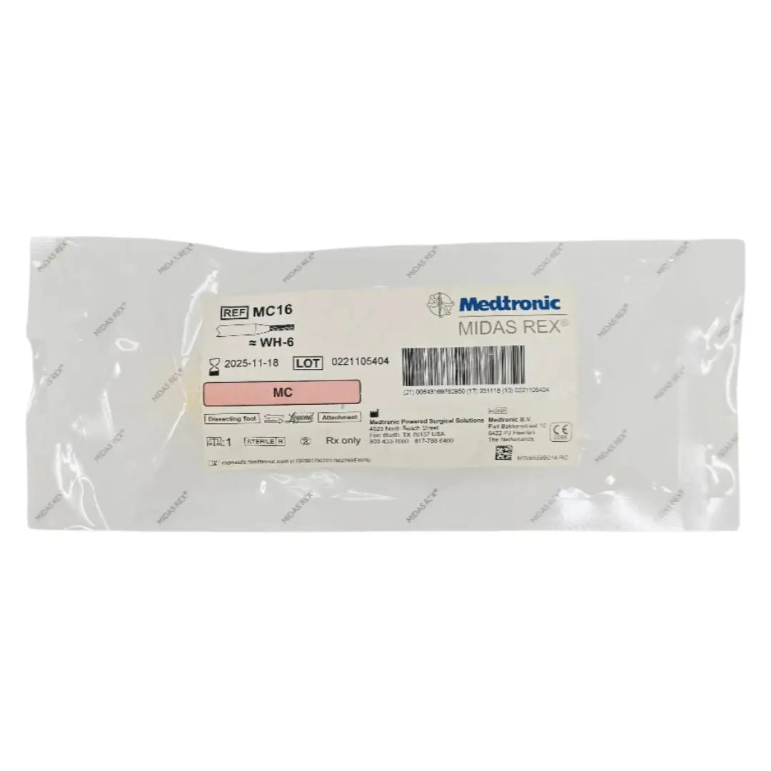 Medtronic MC16 Midas Rex MC Legend Attachment 9cm x 1.6mm Carbide Dissecting Tool Medtronic