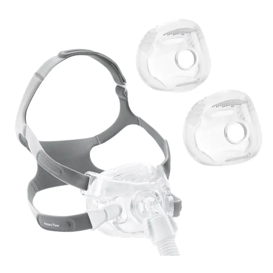 Philips 1090670 Respironics Amara View Full Face Mask FitPack w/ Headgear Small Medium Large Cushions Philips