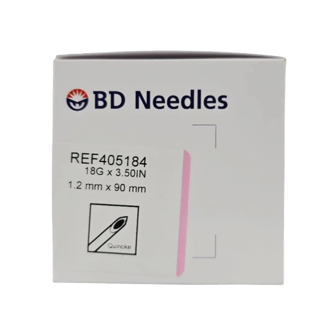 BD 405184 Spinal Needle Quincke Type Point 18G x 3.50" BX/25 BD