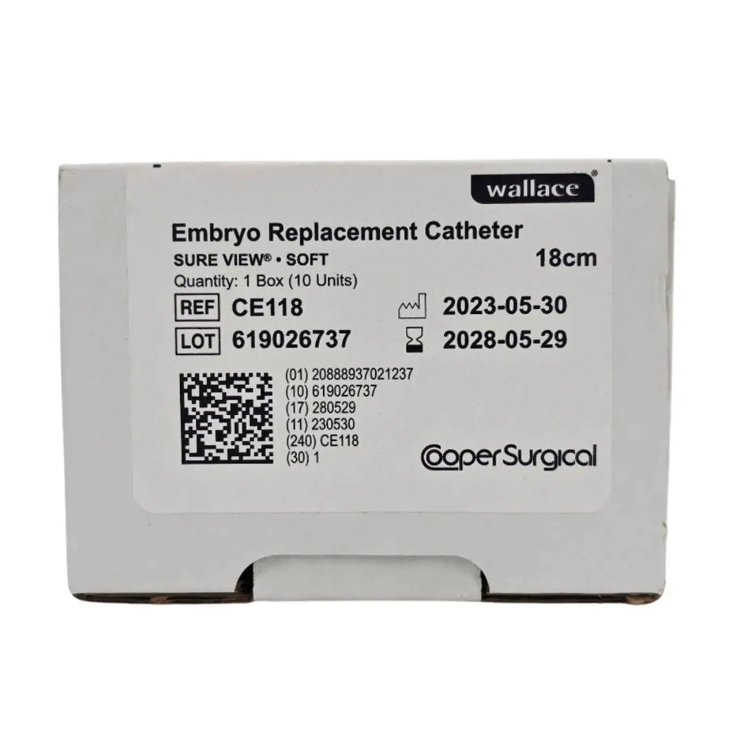 CooperSurgical CE118 Wallace SureView Embryo Replacement Catheter Soft 18cm BX/10 CooperSurgical