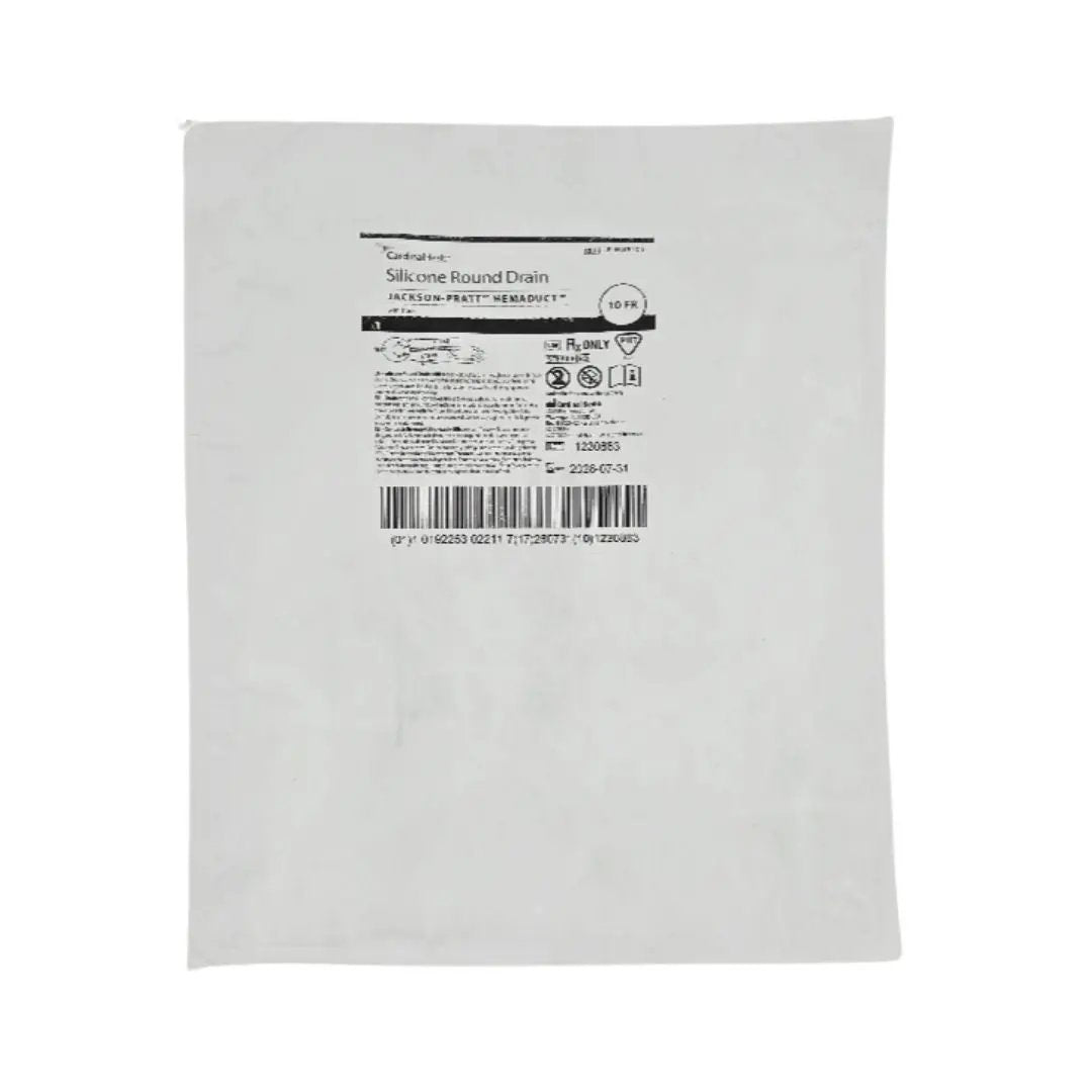 Cardinal Health JP-HUR101 Jackson-Pratt Hemaduct Silicone Round Drain w/ Trocar 10Fr. 1/EA Cardinal Health
