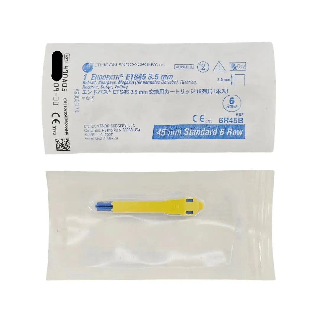 Ethicon 6R45B Endopath ETS45 Linear Cutter Staple Reload 3.5mm x 45mm Standard 6 Row 1/EA Ethicon