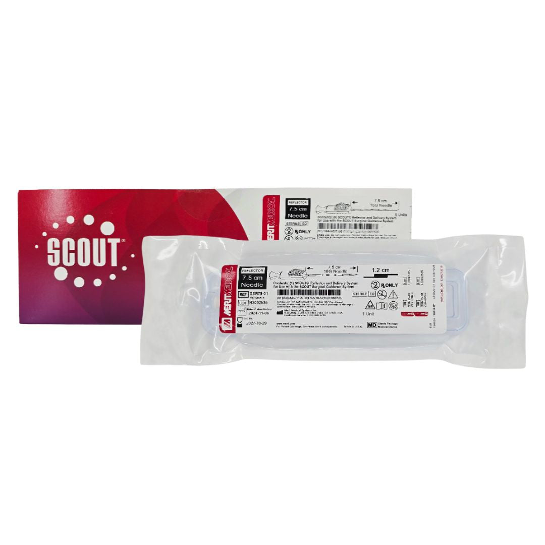 Merit Medical SSR75-01 Scout Radar Localization Reflector & Delivery System 7.5cm Needle BX/5