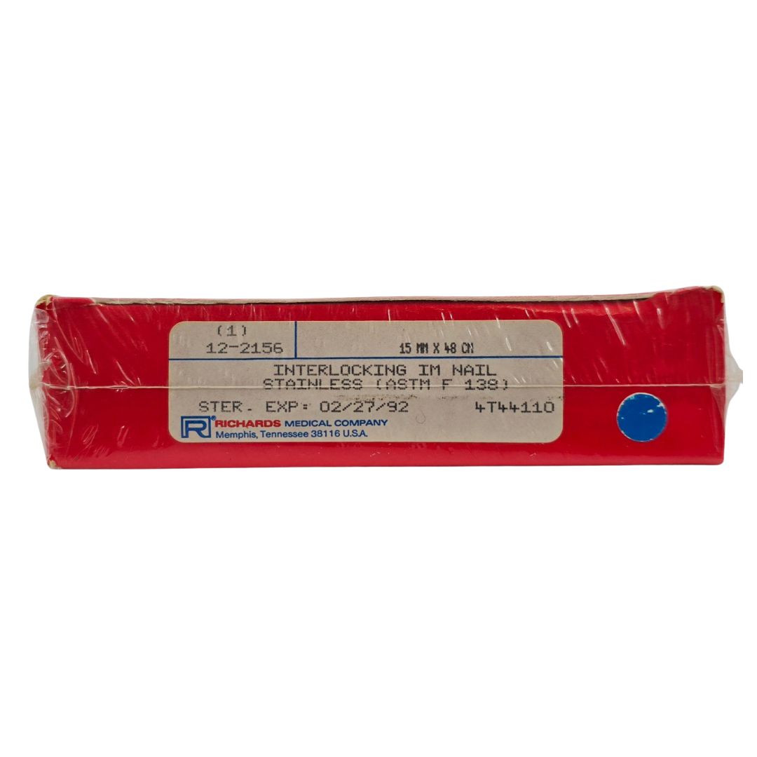 Smith & Nephew Richards 122156 Interlocking Intramedullary (IM) Nail 15mm x 48cm BX/1