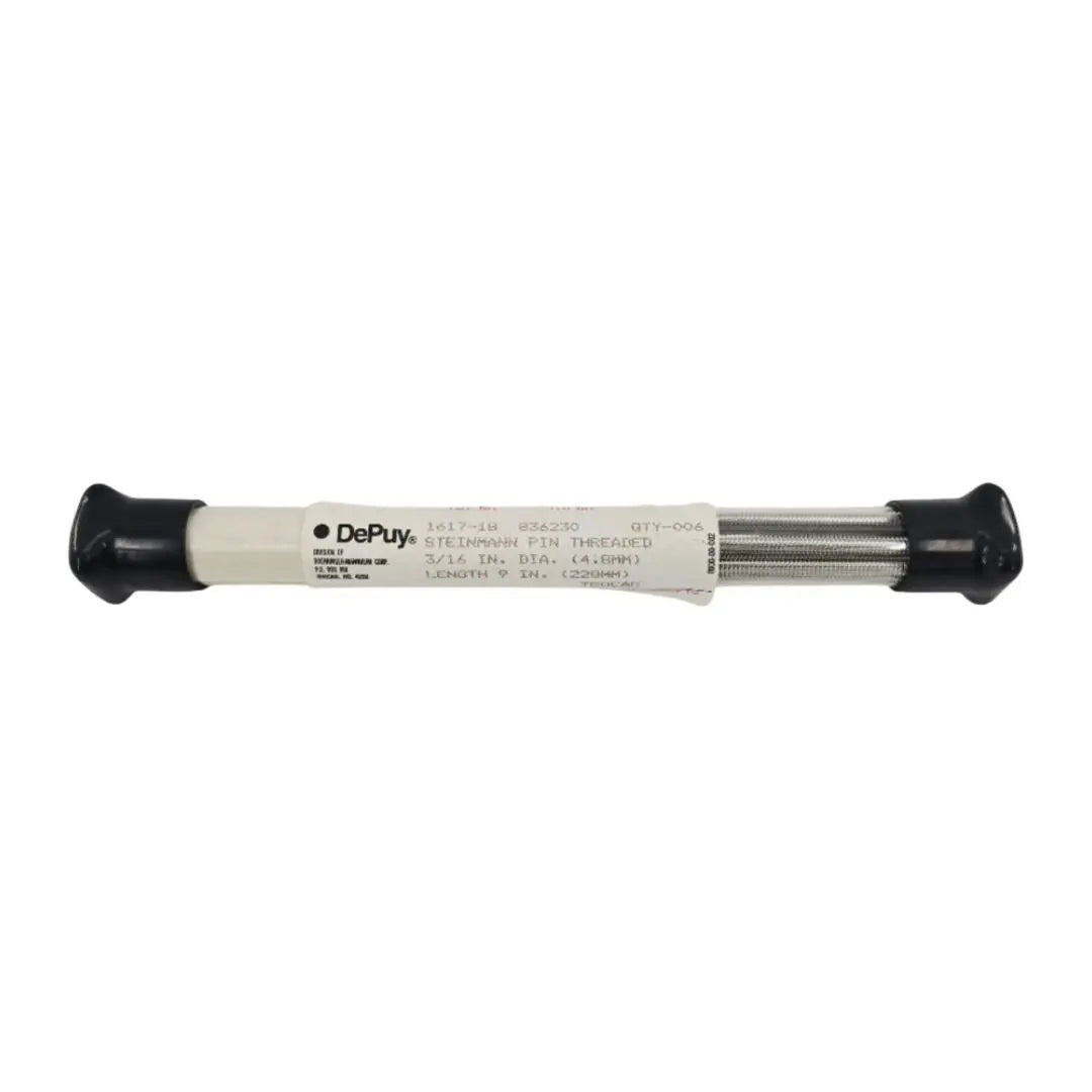 DePuy 1617-18-000 Steinmann Pin Threaded Trocar Point 3/16" x 9" PK/6 DePuy