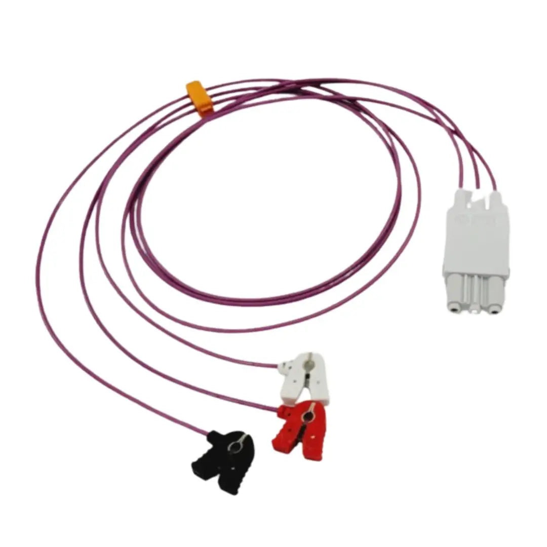 Philips M1624A Unshielded 3 Lead Mini Clip AAMI 0.7m Lead Set Grabber Philips