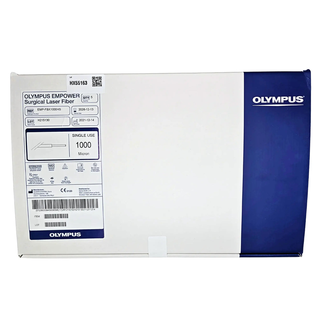 Olympus EMP-FBX1000HS Empower Surgical Laser Fiber - 1000 Micron, Single-Use (Box of 5) – New OEM Olympus