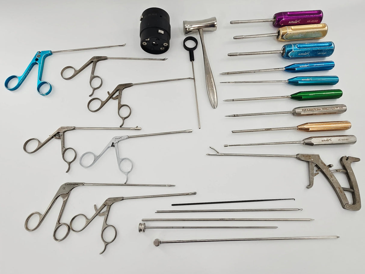Arthrex 22 Piece Shoulder Set Surgical Instruments w/ Sterilization Case Arthrex