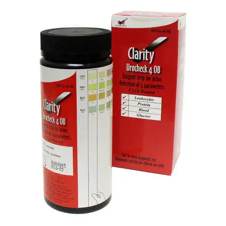 Clarity DTG 2/4/5/7/10 Parameter Urocheck Urine Reagent Test Strips 100/bx Clarity Diagnostics