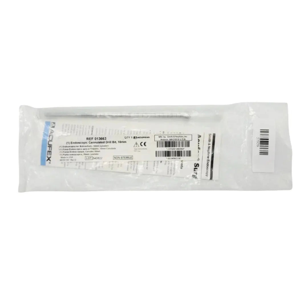 Smith & Nephew 013663 Acufex Cannulated Drill Bit 10mm 7" NEW Smith & Nephew, Inc.
