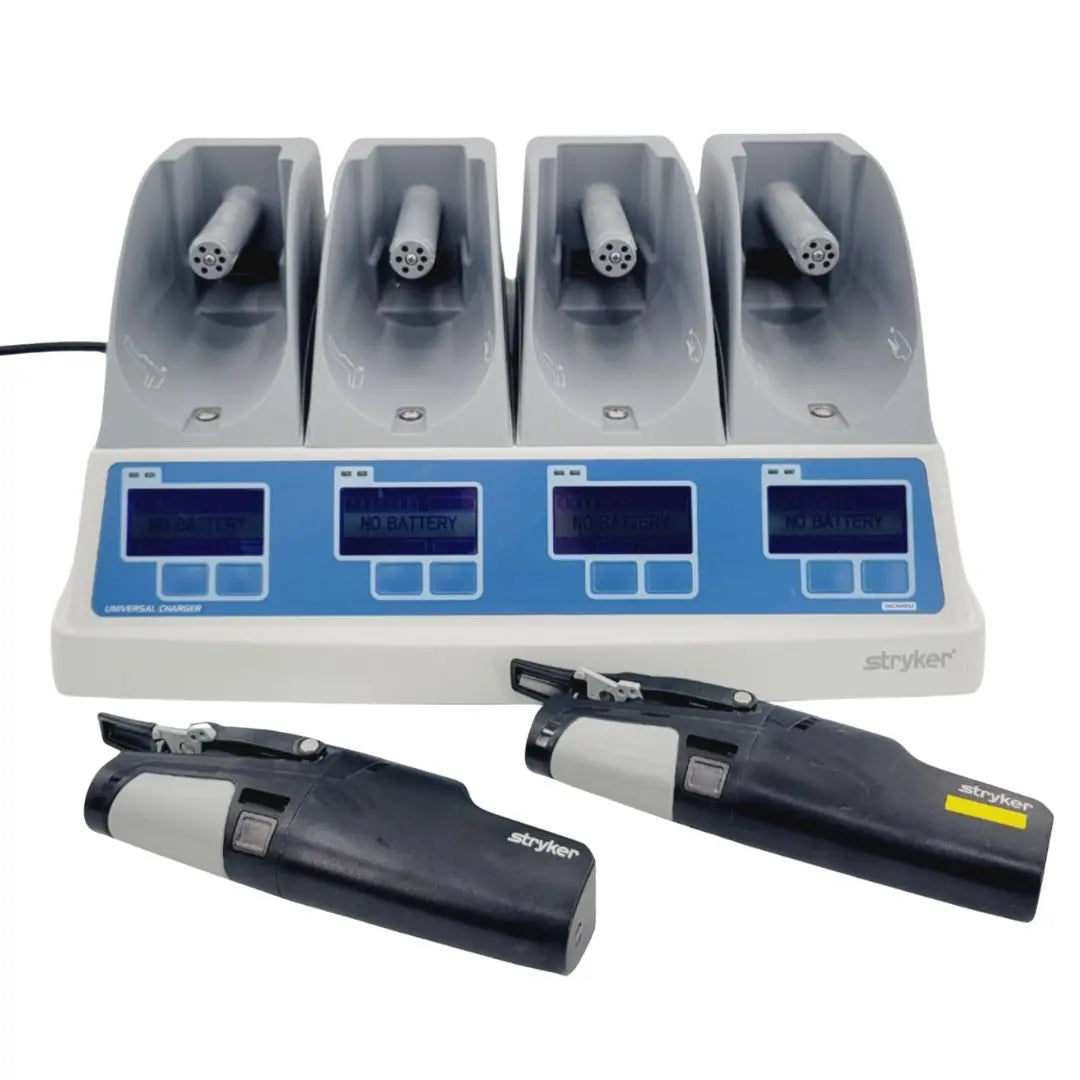 Stryker 7100-190-000 F1 Universal Battery Charger w/ 2 Smartgrips Pencil Modules Stryker