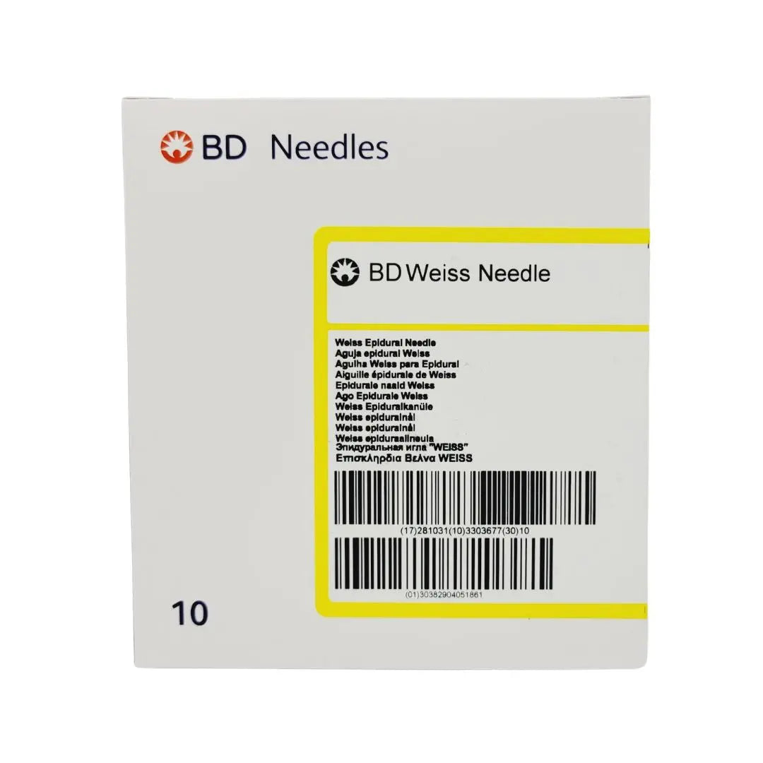 BD 405186 Weiss Epidural Needle 20G x 3.50in Box of 10 BD