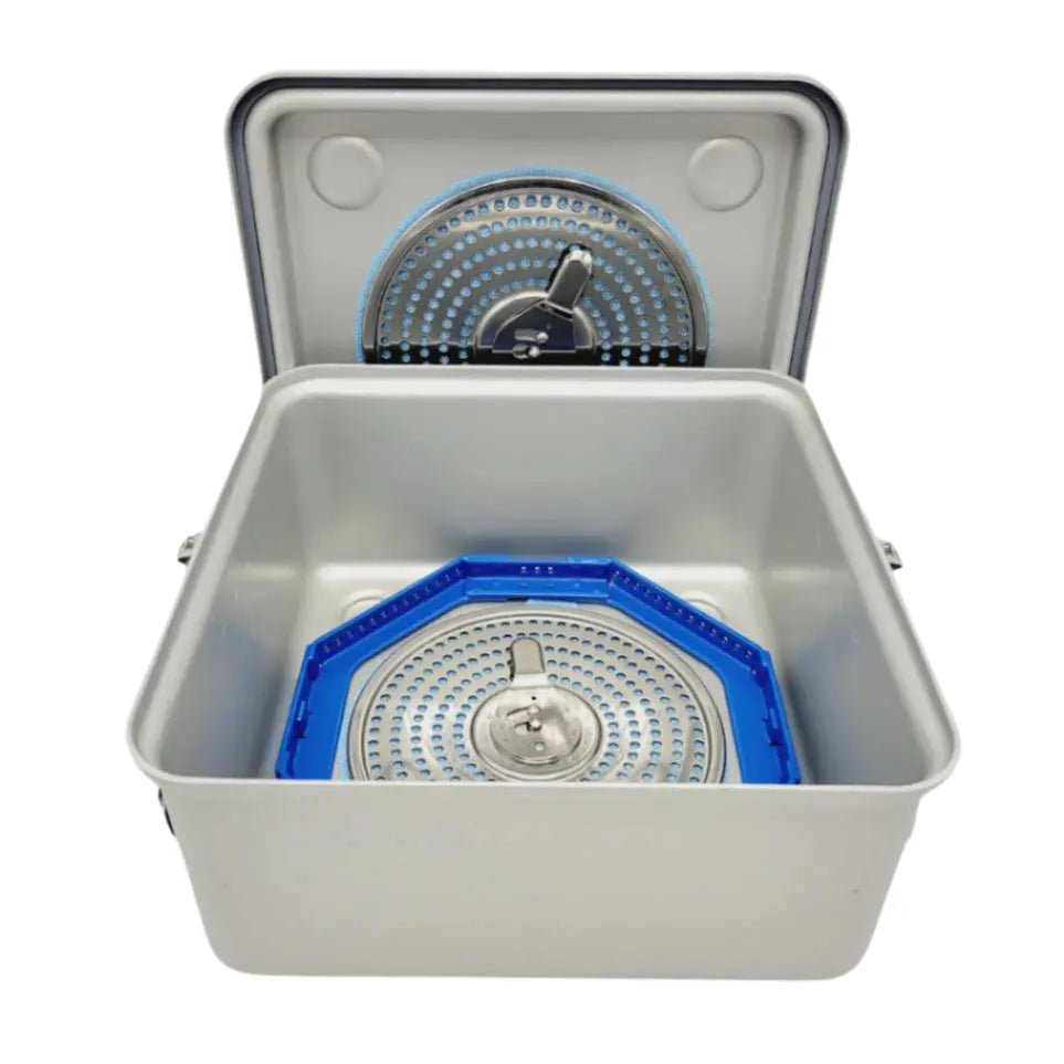 Medtronic CA800S Midas Rex MR8 Sterilization Case 11-1/4" x 11-1/4" x 6-1/4" Medtronic Midas Rex