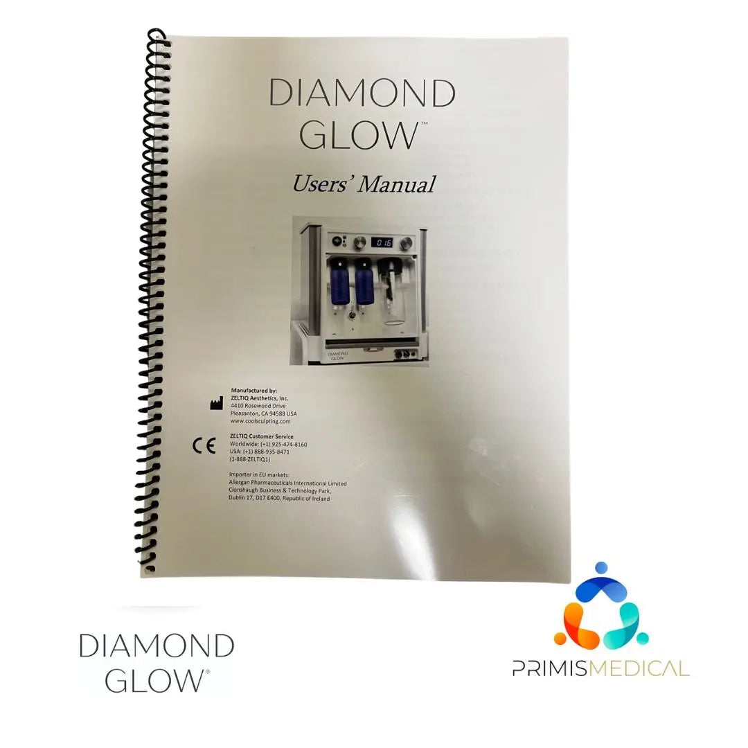 DiamondGlow Skin Resurfacing Cart w/ 2 Handpieces & Four Drawers 20 Hours of Use DiamondGlow