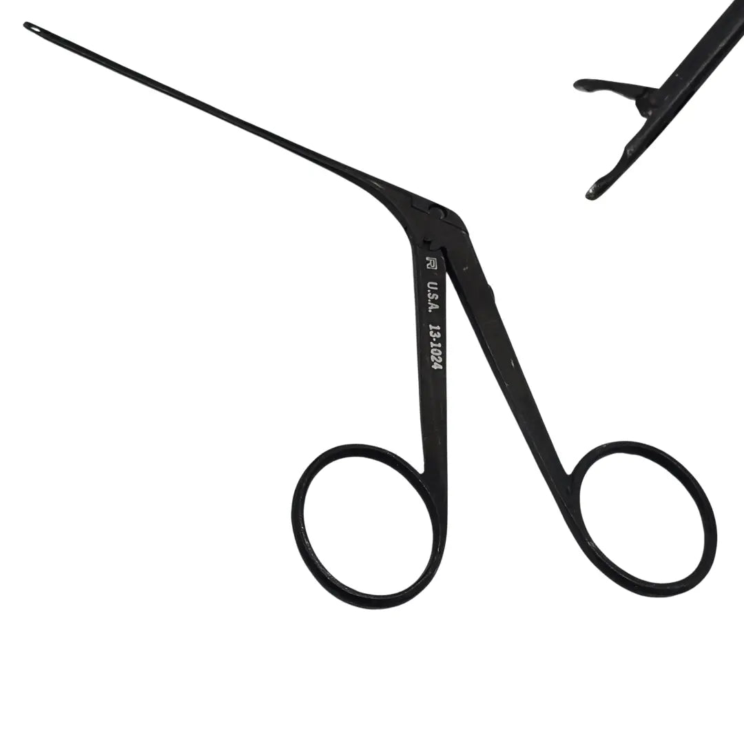 Richards 13-1024 Ebony Straight Cupped Forceps ENT Surgical Instrument Primis Medical
