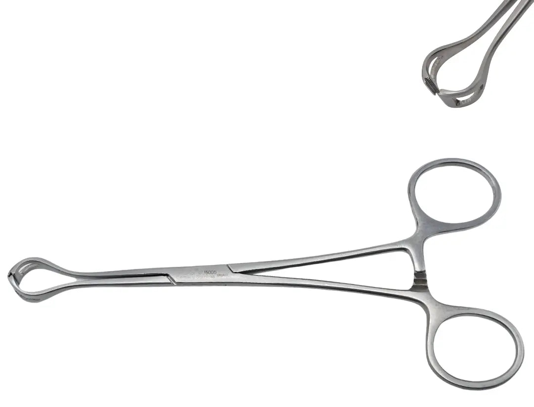V. Mueller SU5005 Glassman Babcock Forceps 1cm Jaw Rounded Corners Surgical Tool Primis Medical