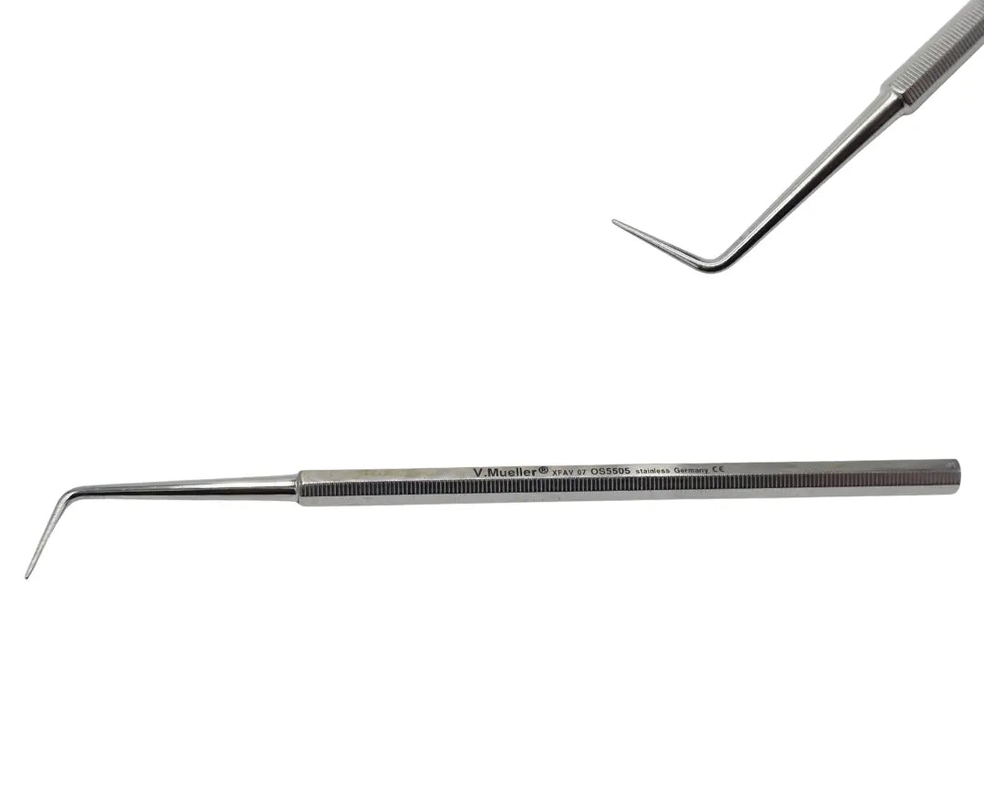 V. Mueller OS5505 Bunnell Dissecting Probe Angled Tip 5.5" Surgical Instrument Primis Medical