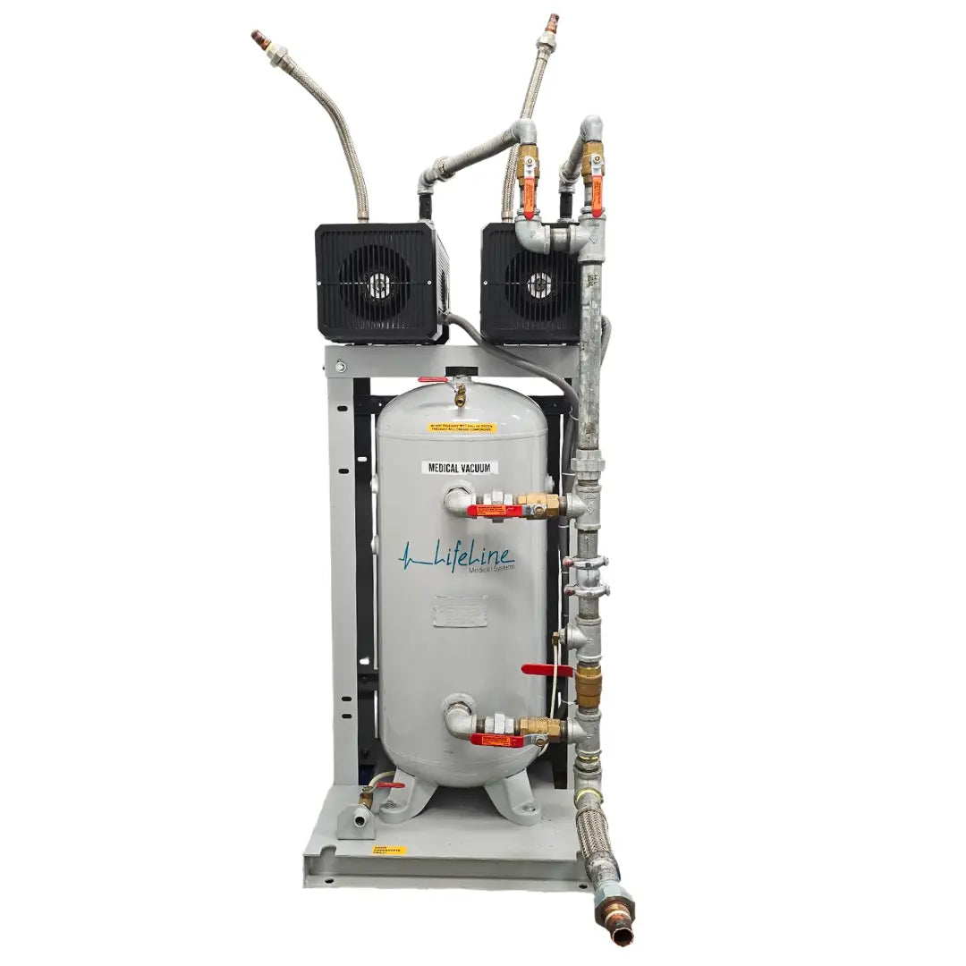 Beacon Medaes Medical Vacuum Pump System Duplex Oil-Less 208V Hospital Suction Primis Medical