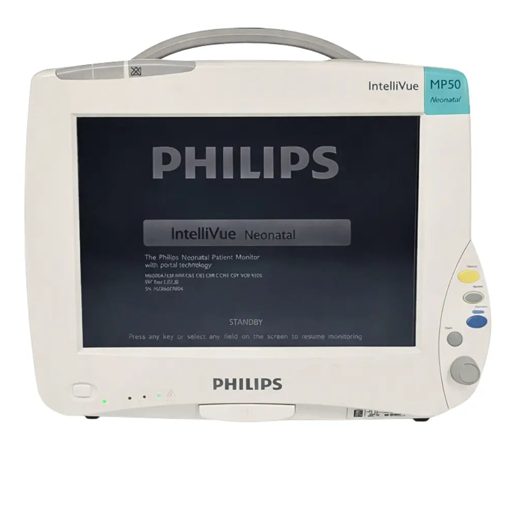Philips M8004A MP50 Intellivue Neonatal Patient Monitor J.10.26 Certified Primis Medical