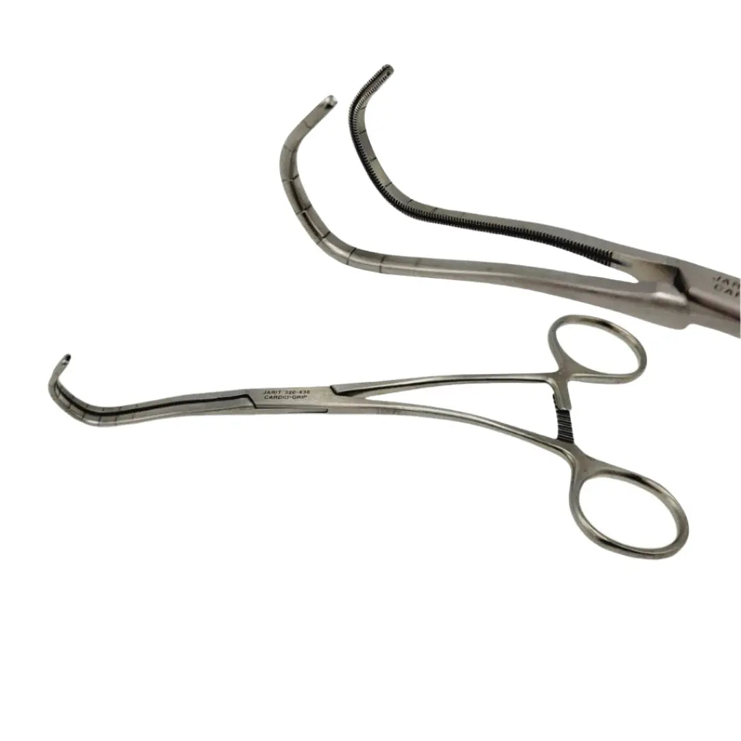 Jarit 320-436 Clamp Cooley Derra Anastomosis 3/4" Curved Shanks Small 6-5/8" Jarit