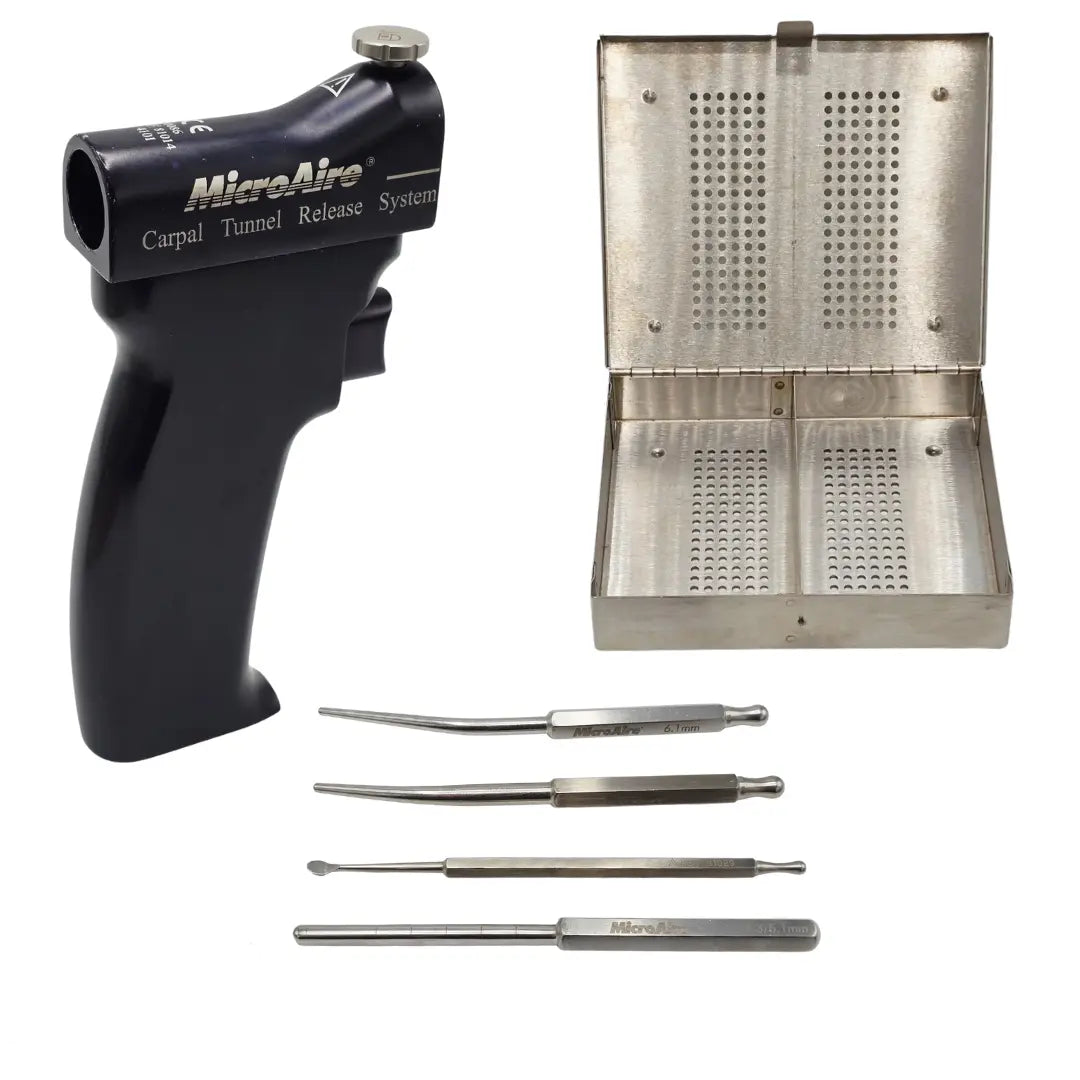 MicroAire Carpal Tunnel Release System 81017 w/ Handpiece & 4 Attachments MicroAire