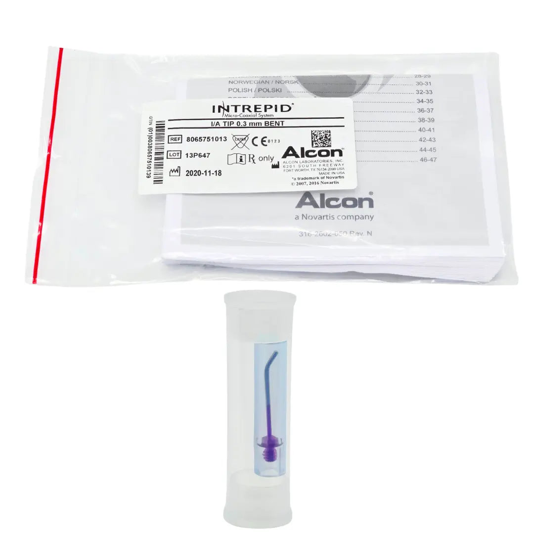 Alcon 8065751013 INTREPID I/A Tip 0.3mm Bent Ophthalmic NEW Primis Medical