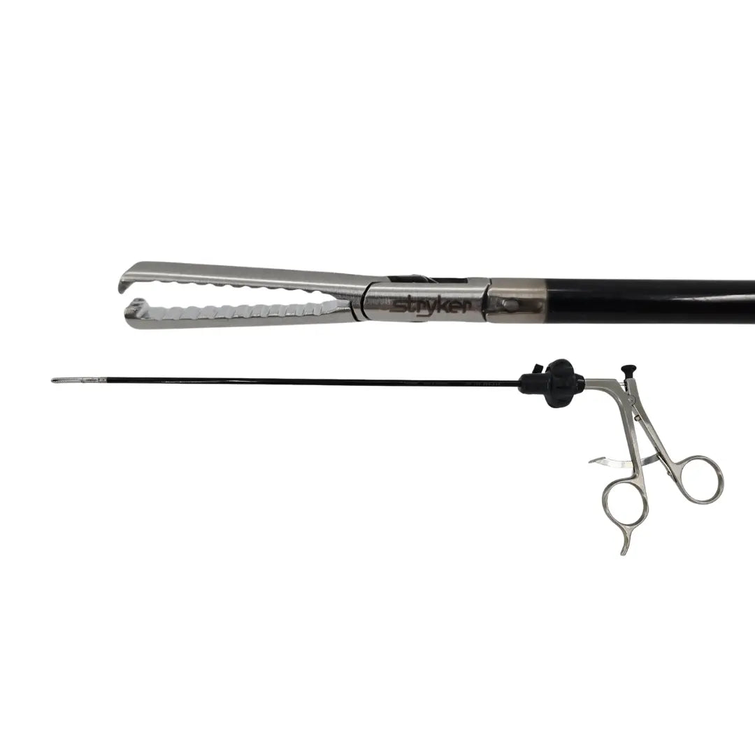 Stryker 250-080-234 Laparoscopic Grasper w/ 250-080-697 Retention Grasper Insert 18-3/4" Stryker