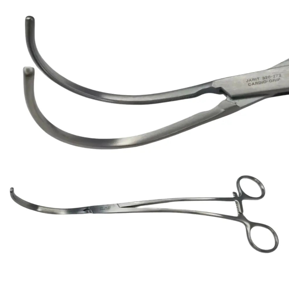 Jarit 320-272 30mm Curved Debakey Clamps 10" Jarit