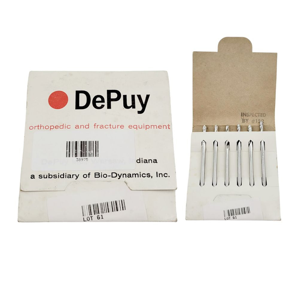 DePuy 1800-24 4.8mm Twist Drill Bit Orthopedic 3-1/2" PK/5