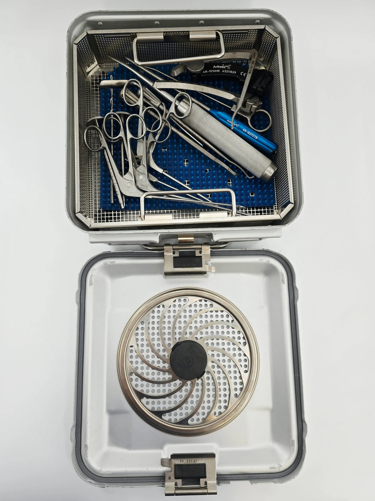 Arthrex Knee Meniscal Root 15 Piece Surgical Instrument Set w/ Pan & Lid Arthrex