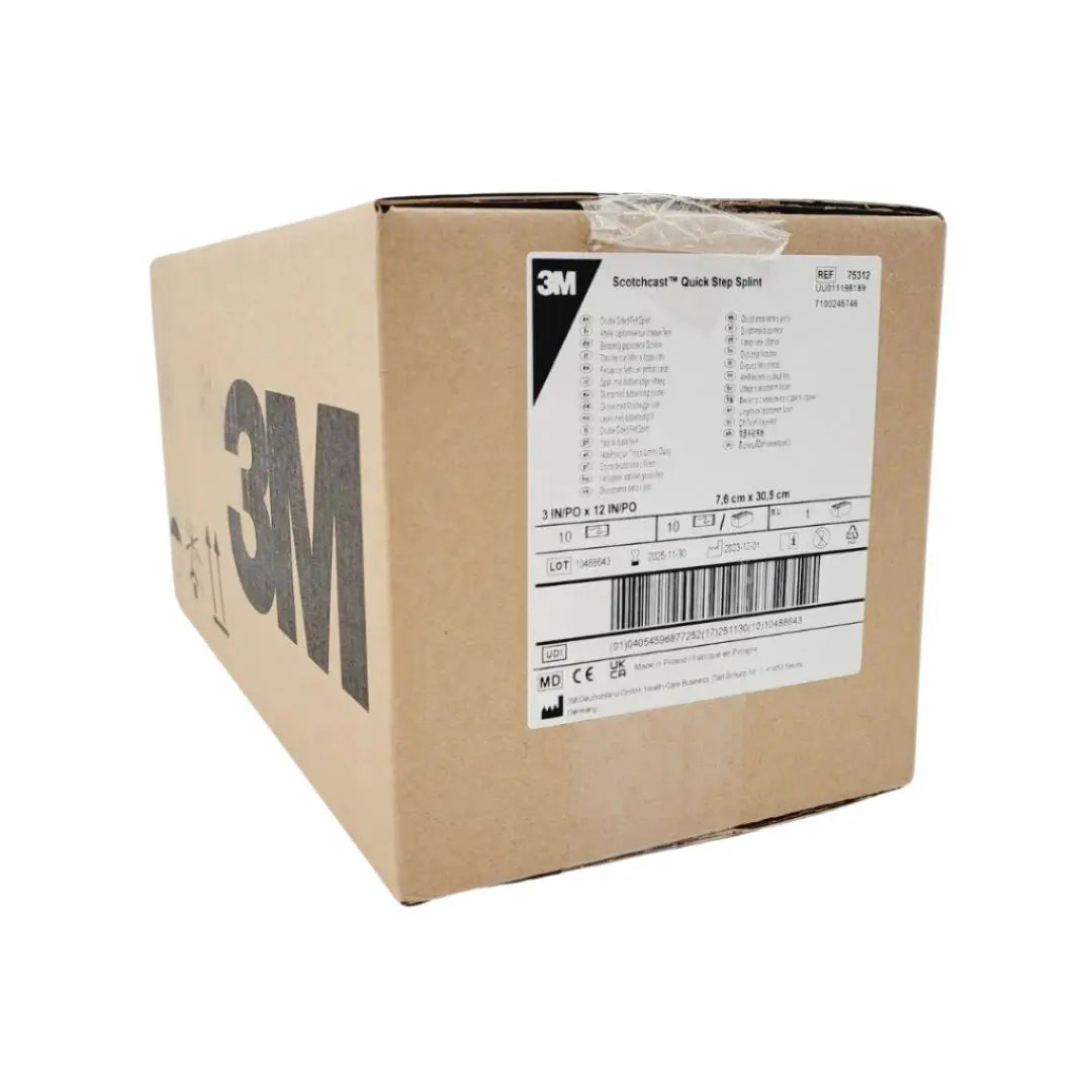 3M 75312 Scotchcast Quick Step Splint 3x12"/PO Box of 10 3M