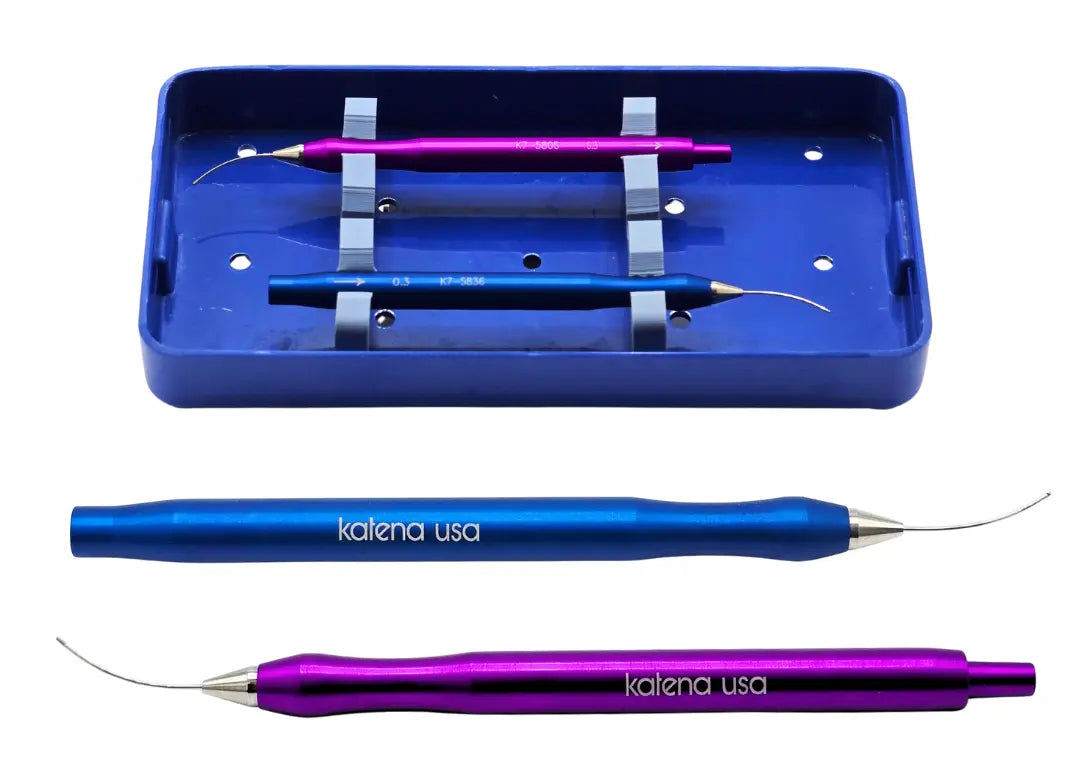 Katena Ophthalmic Handpiece Bundle K7-5836 Irrigating & K7-5805 Polisher w/Case Unbranded