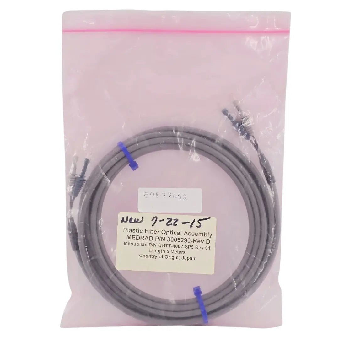 Medrad 3005290-Rev D Plastic Fiber Optical Assembly Cable 5 Meters Primis Medical