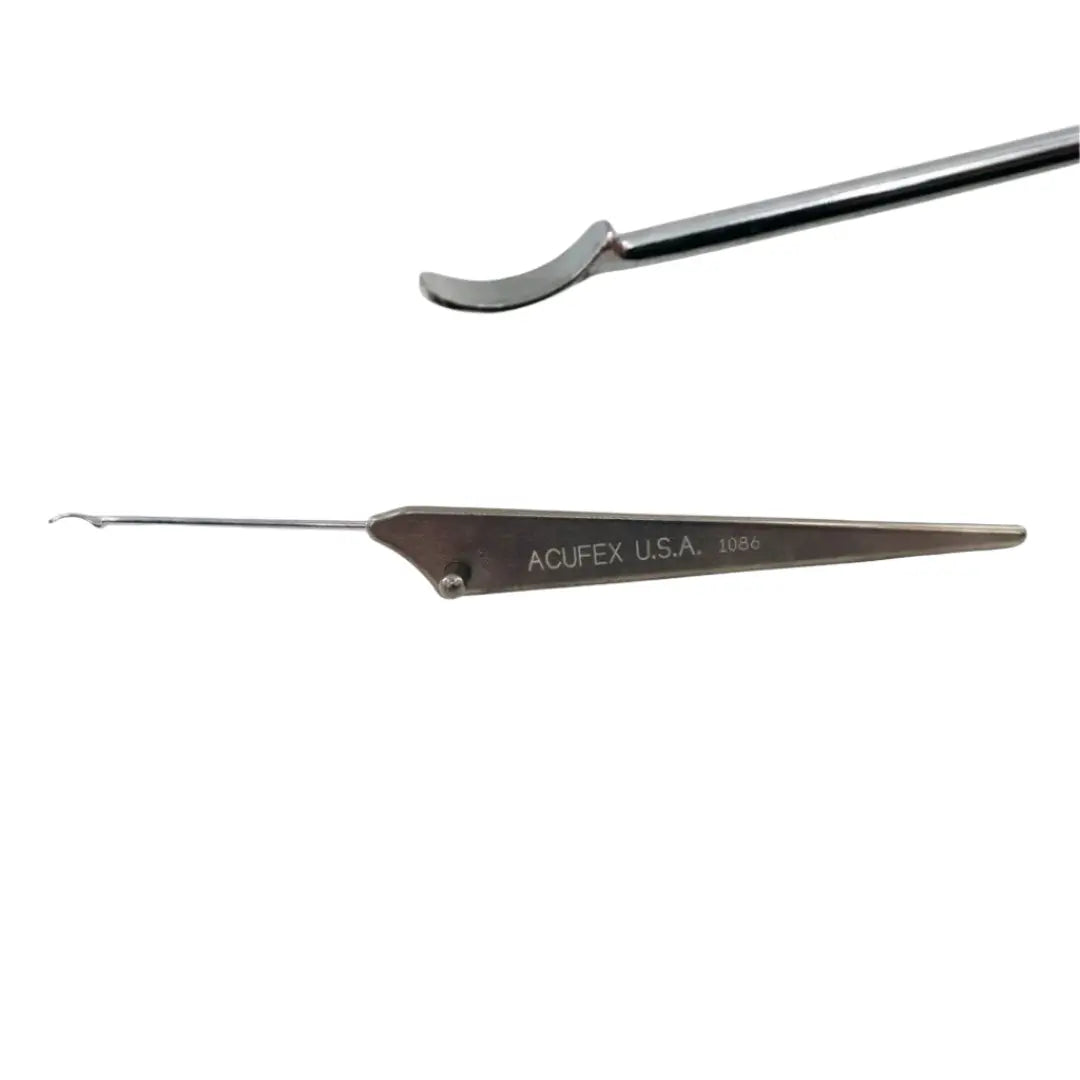 Acufex 013202 Orthopedic Elevator Curved Arthroscopy 7" Acufex