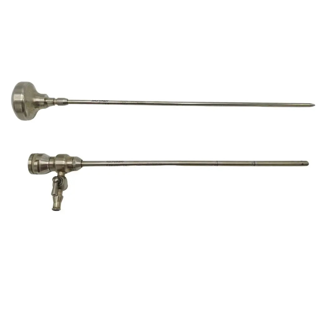 Stryker 0377-829-520 4.6mm Cannula 1 Rotating Stopcock w/ 0377-829-500 Obturator Stryker