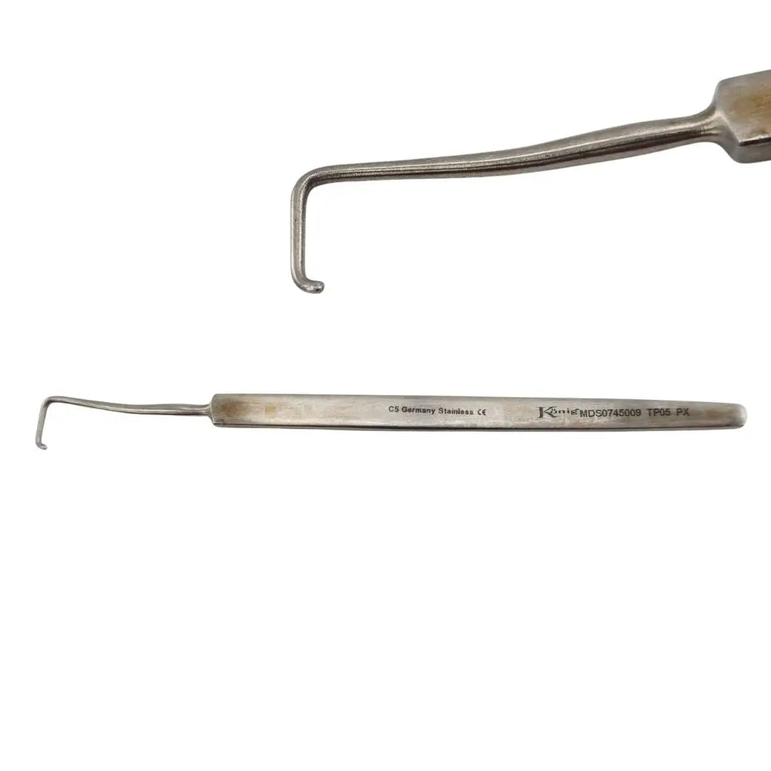 Konig MDS0745009 Green Strabismus Hook Ophthalmology 5" Primis Medical